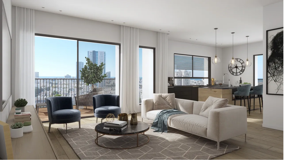 Intérieur Moderne et Élégant d'un Appartement à Tel Aviv